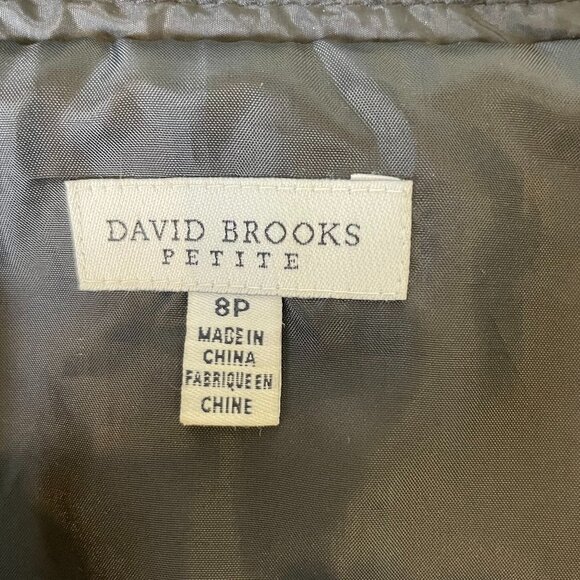 David Brooks Petite Black Cropped Quilted Puffer Jacket Lightweight Size 8P - Picture 13 of 15